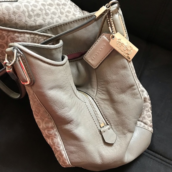 Coach Grey Hobo Tote - Picture 2 of 7
